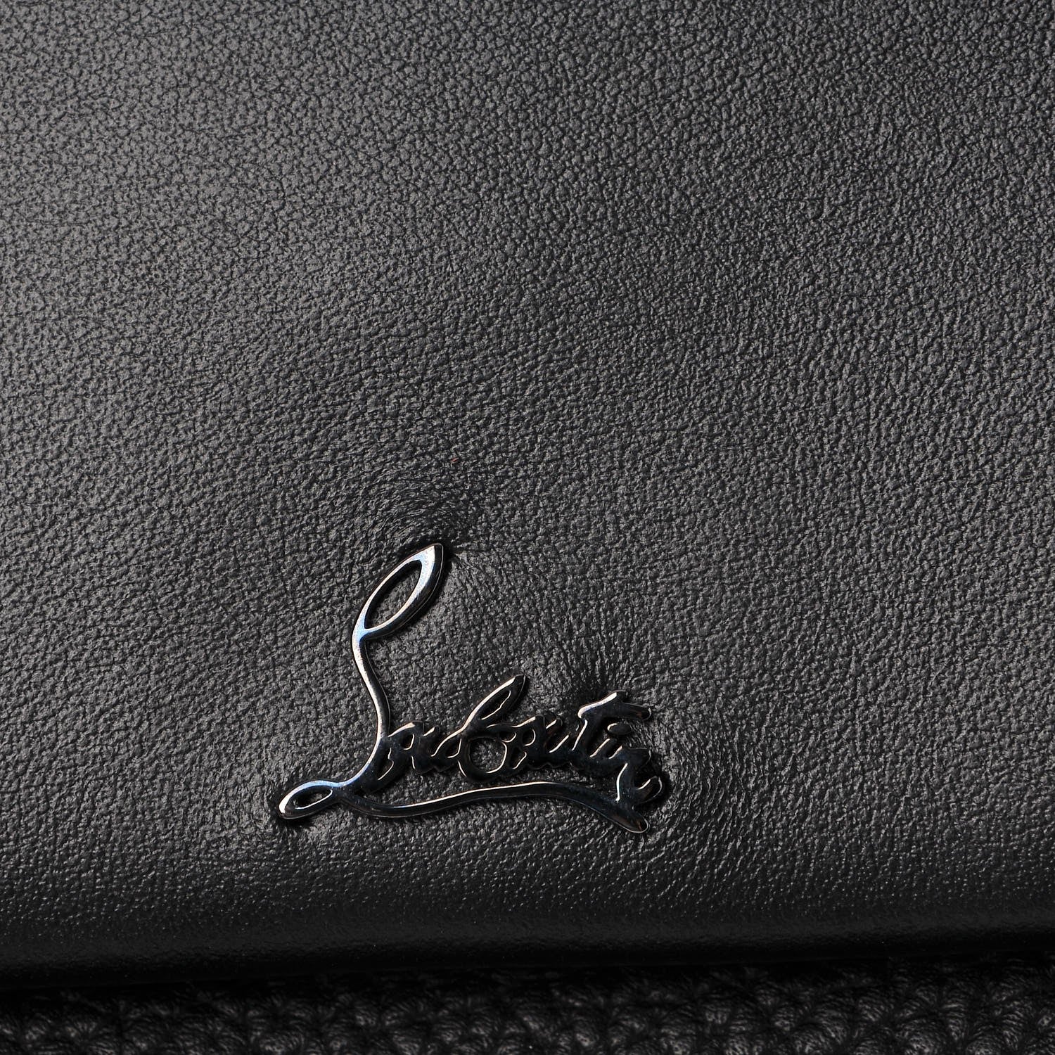 Christian Louboutin Calfskin Loubiblues Paris Clutch Bag Black Multi 7 of 10