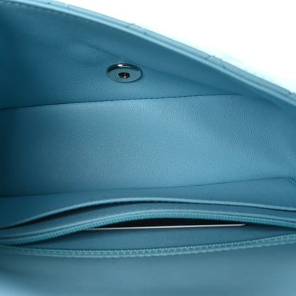 Chanel Lambskin Quilted Mini Rectangular Flap Neon Blue 5 of 11