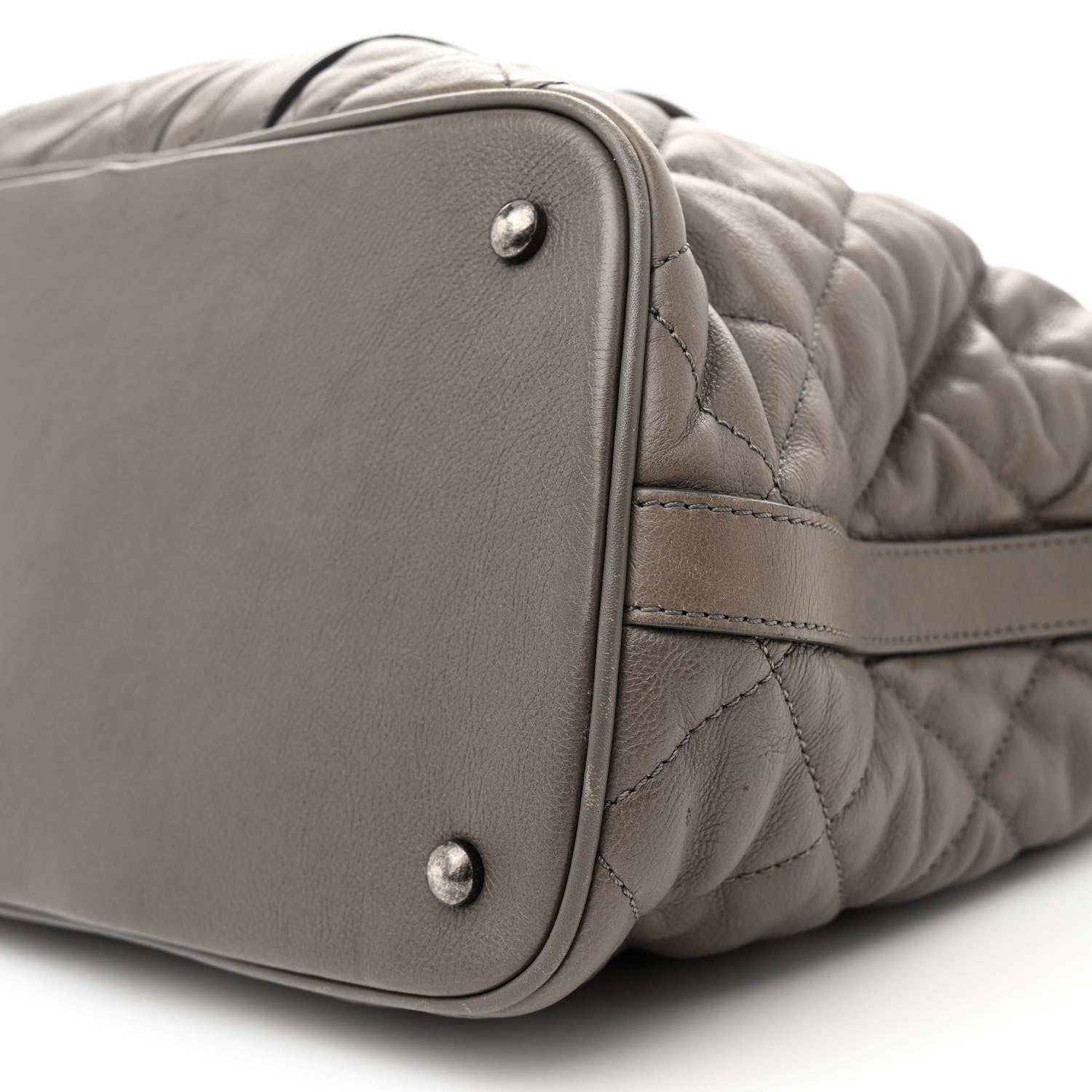 Chanel Calfskin Quilted Casual Riviera Tote Grey 11 of 13