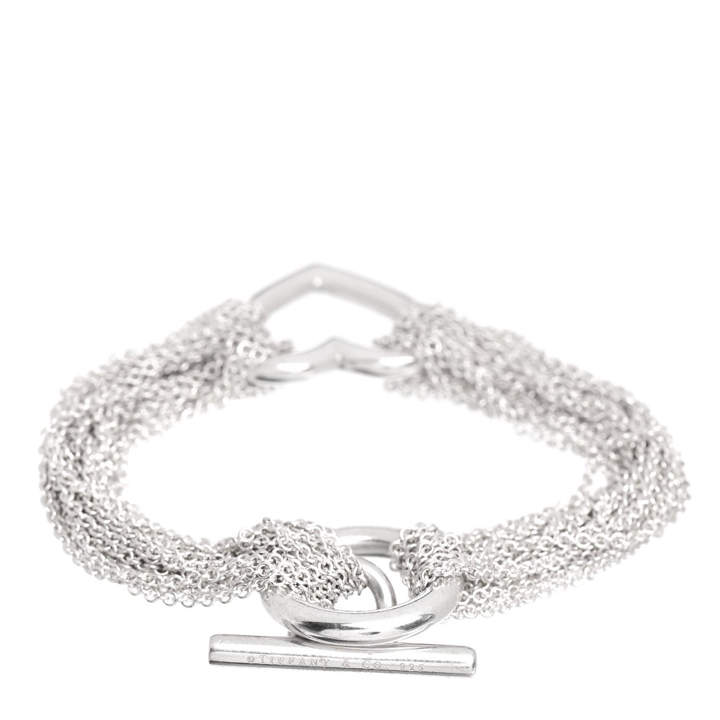 Sterling Silver Heart Mesh Bracelet