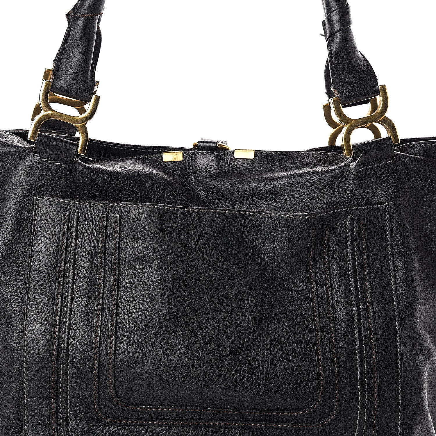 Chloe Calfskin Large New Marcie Tote Black 6 of 8