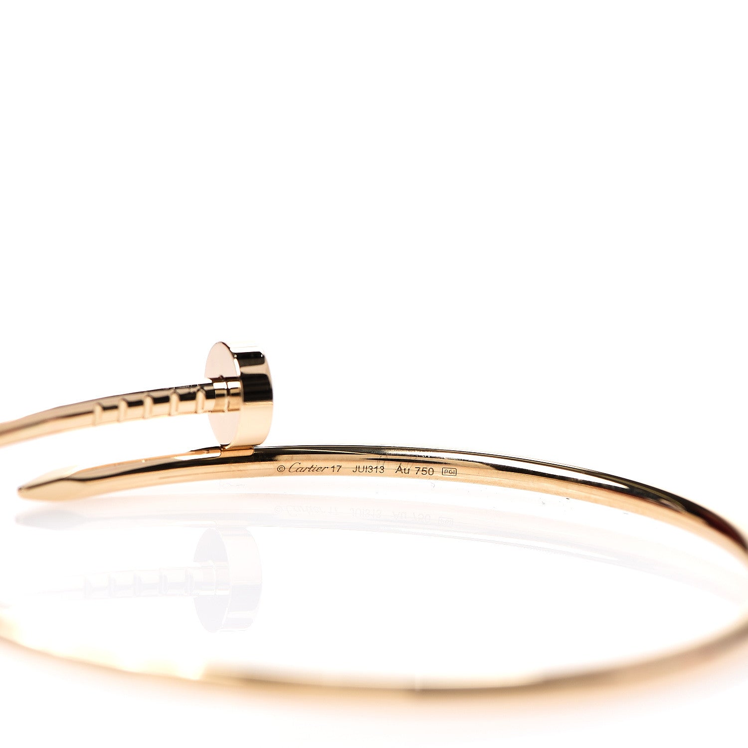 Cartier 18K Yellow Gold Small Juste Un Clou Bracelet 17 3 of 4