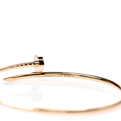 Cartier 18K Yellow Gold Small Juste Un Clou Bracelet 17 3 of 4