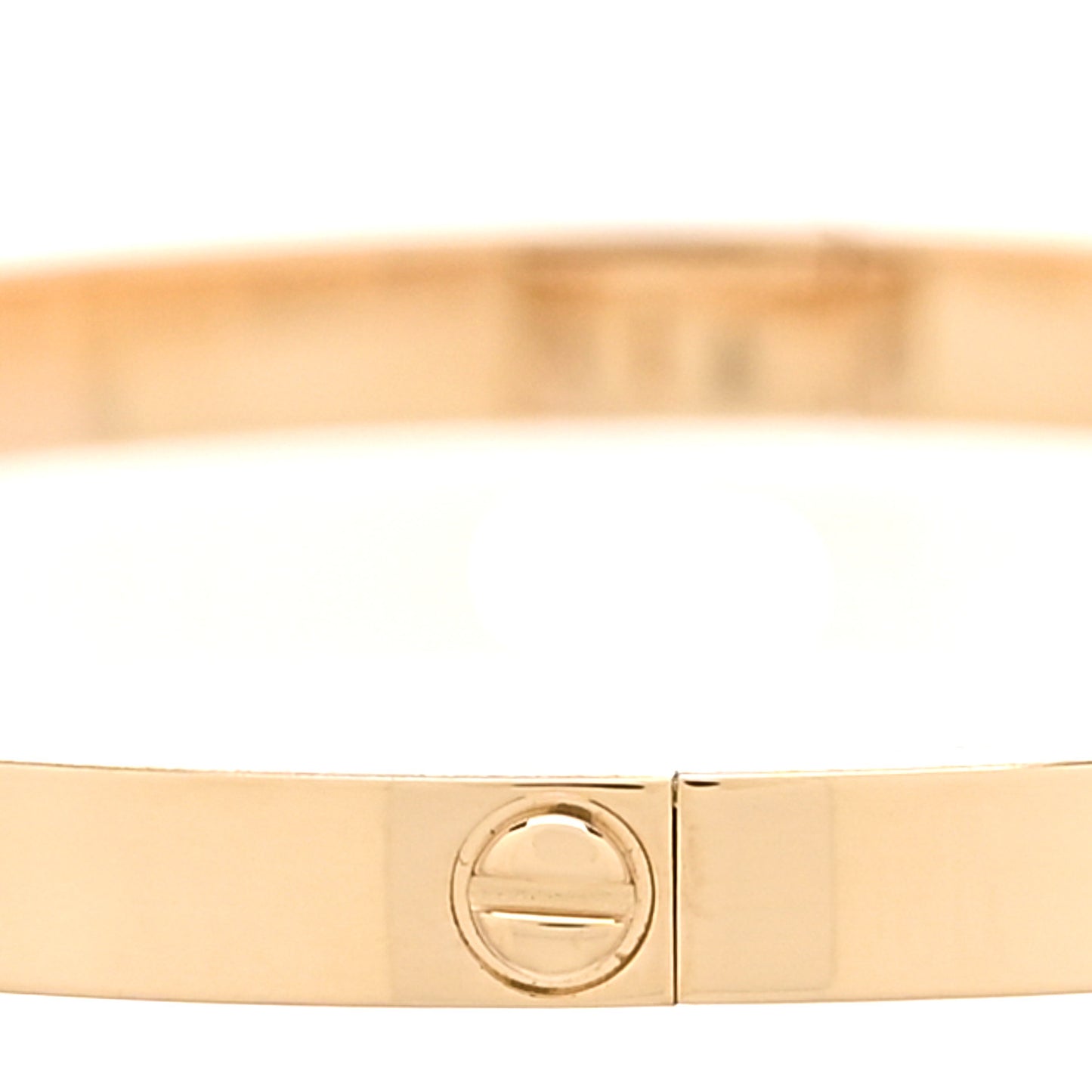 18K Yellow Gold 6 Diamond Small LOVE Bracelet 16