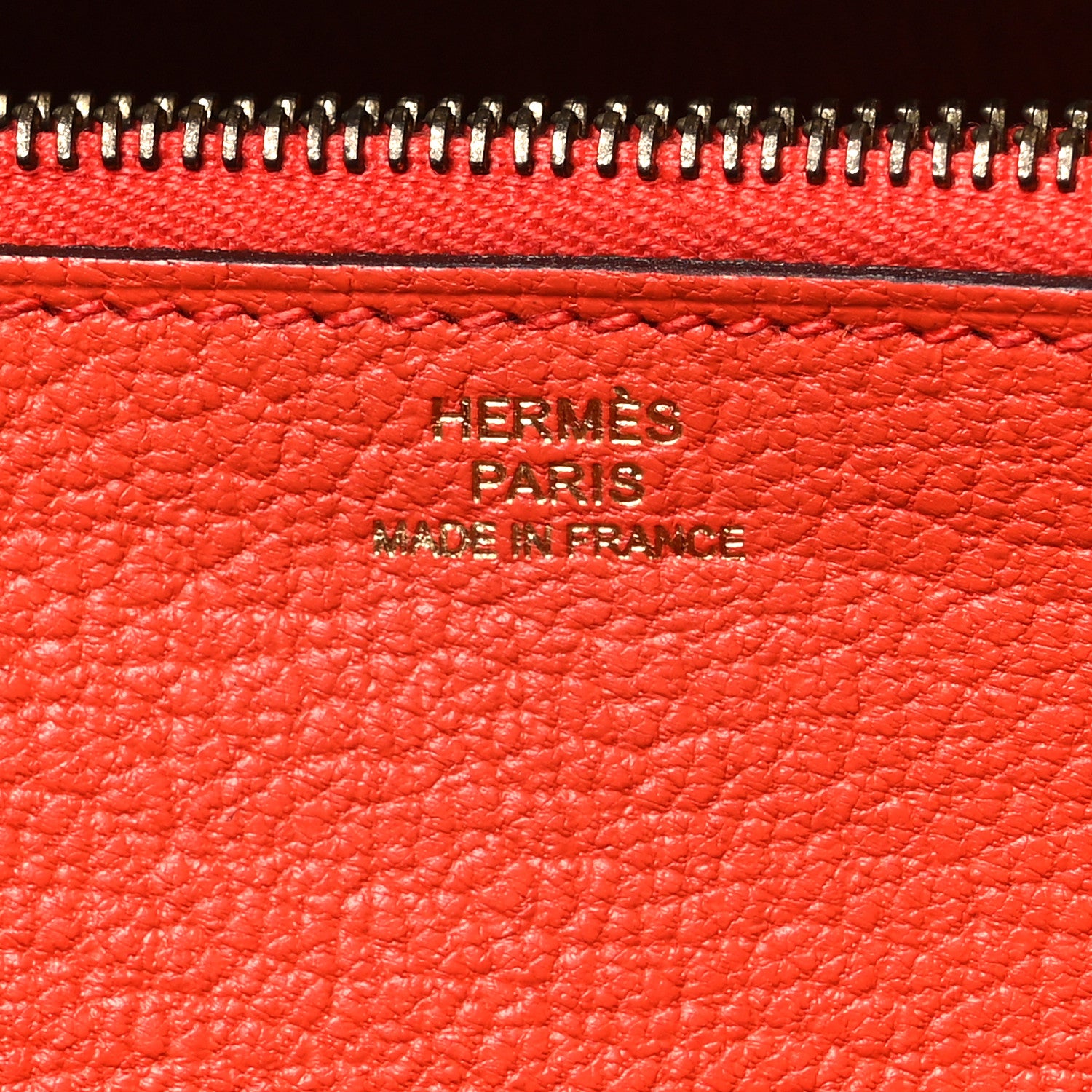 Hermes Swift Ghillies Kelly Longue Wallet Bordeaux Orange Poppy 10 of 15