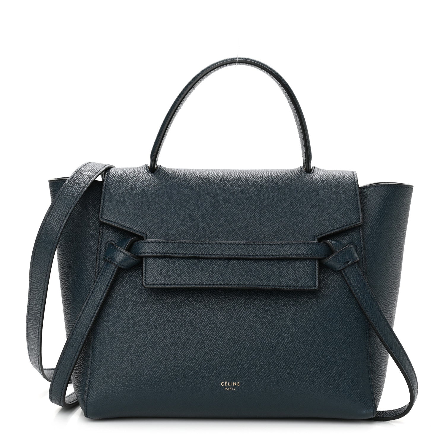 Celine Baby Grained Calfskin Micro Belt Bag Abyss Blue 1 of 10