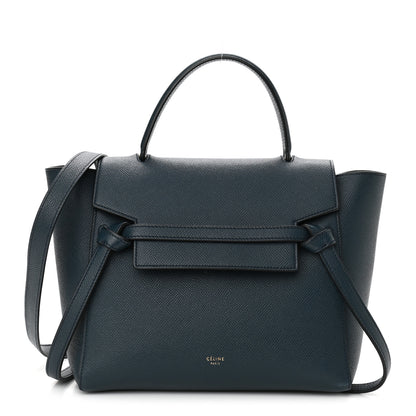 Celine Baby Grained Calfskin Micro Belt Bag Abyss Blue 1 of 10