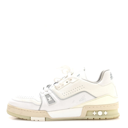 Louis Vuitton Calfskin Mens LV Trainer Sneakers 9 White 1 of 8