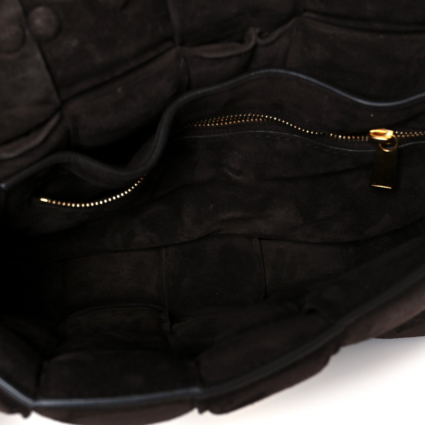 Suede Maxi Intrecciato Padded Chain Cassette Crossbody Bag Fondant