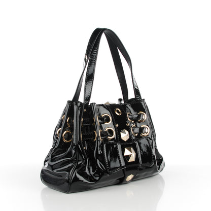 Jimmy Choo Patent Studded Ramona Black 3 of 7