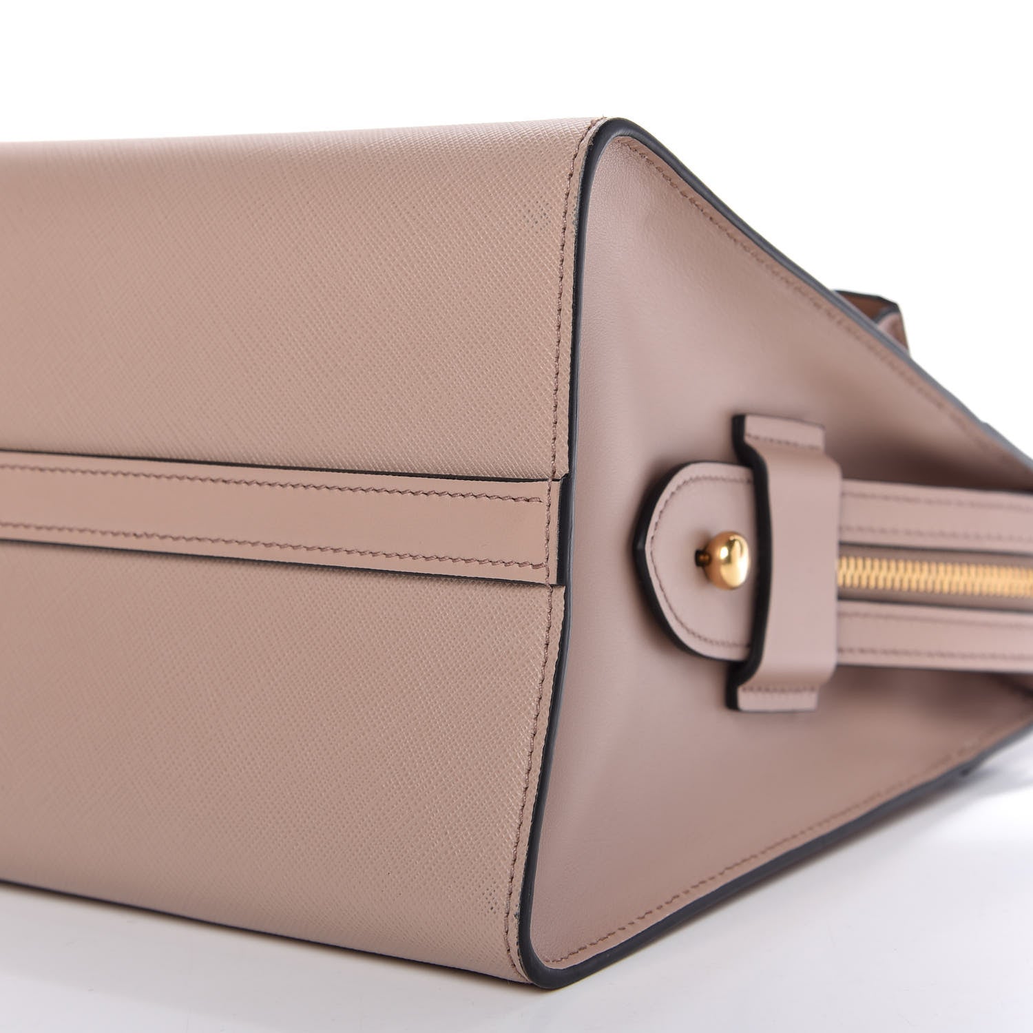 Prada Saffiano City Calfskin Medium Esplanade Cipria Baltico 7 of 11