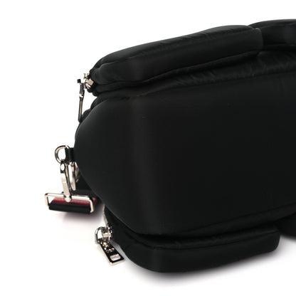 Prada Tessuto Nylon Pocket Top Handle Cargo Shoulder Bag Black Fuoco 9 of 10