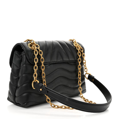 Louis Vuitton Calfskin New Wave Chain Bag MM NM Black 3 of 11