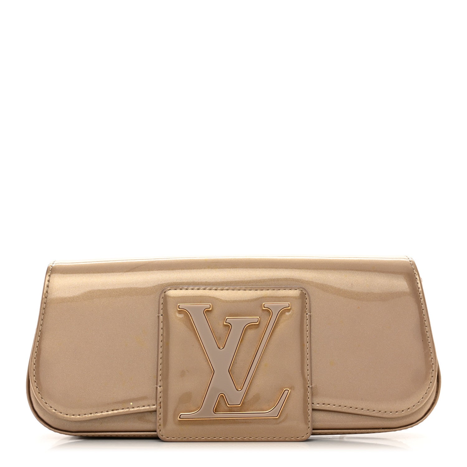 Louis Vuitton Patent Sobe Clutch Beige Poudre 1 of 8