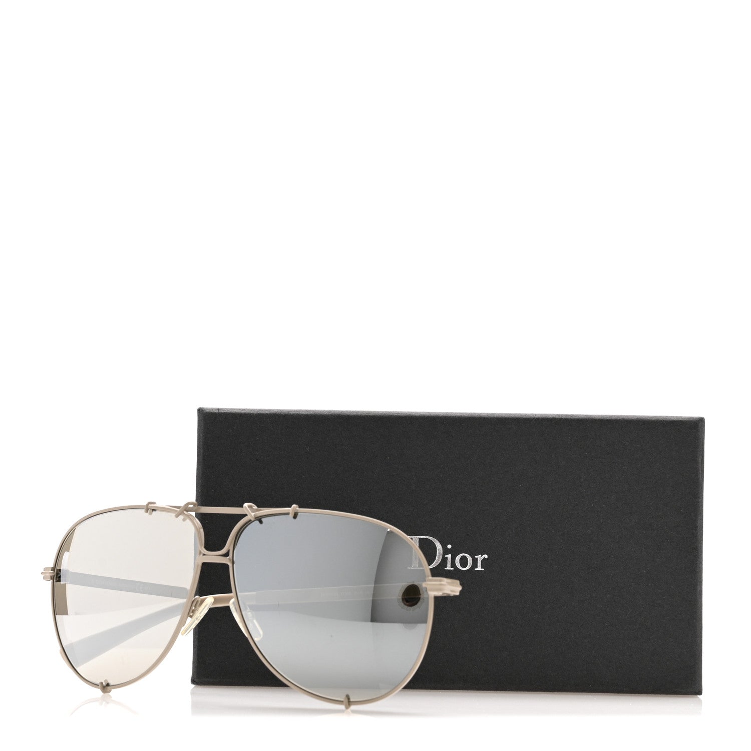 Christian Dior Homme Mens Aviator Sunglasses 5T2SS Light Grey