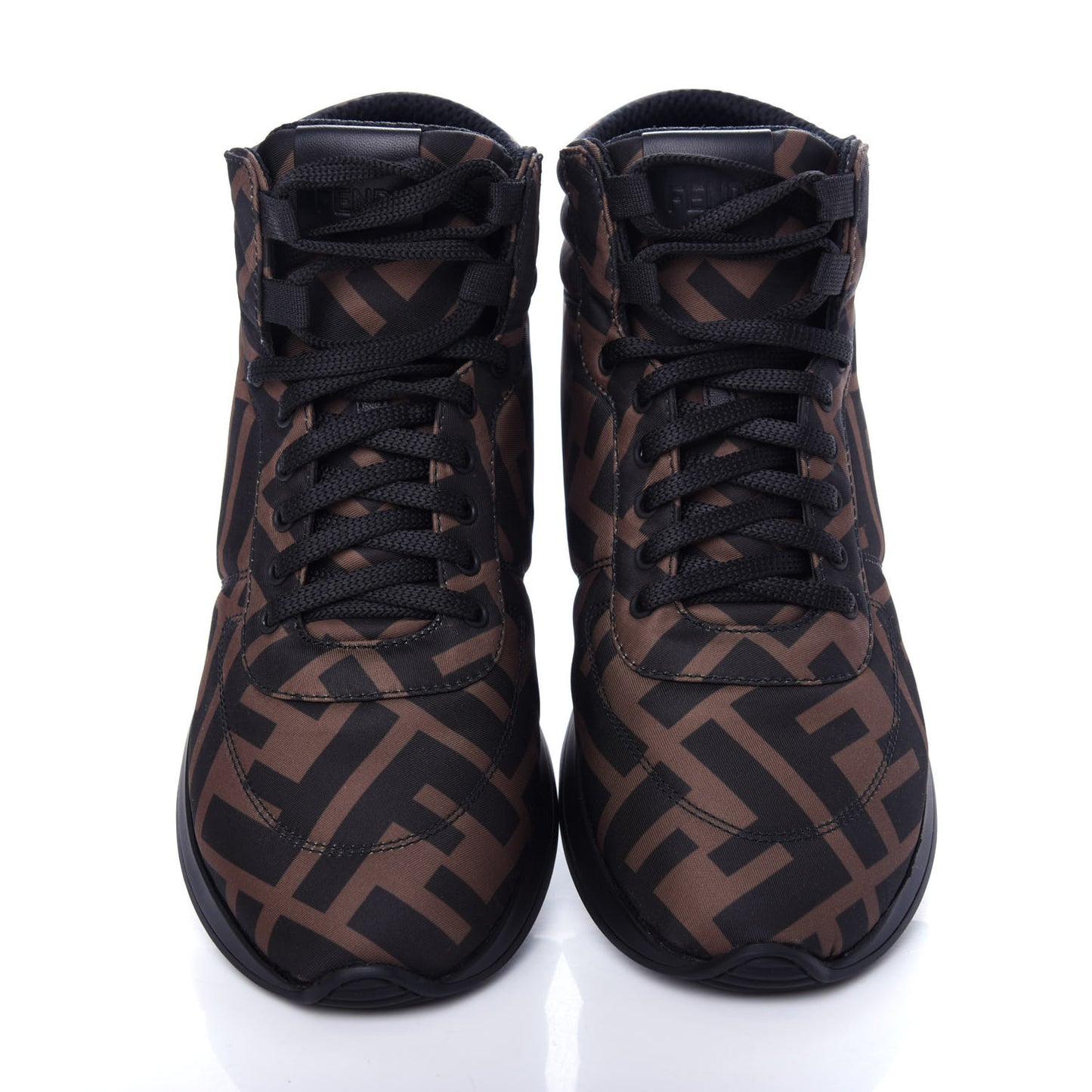 Nylon FF Reloaded High Top Sneakers 37 Tobacco Black