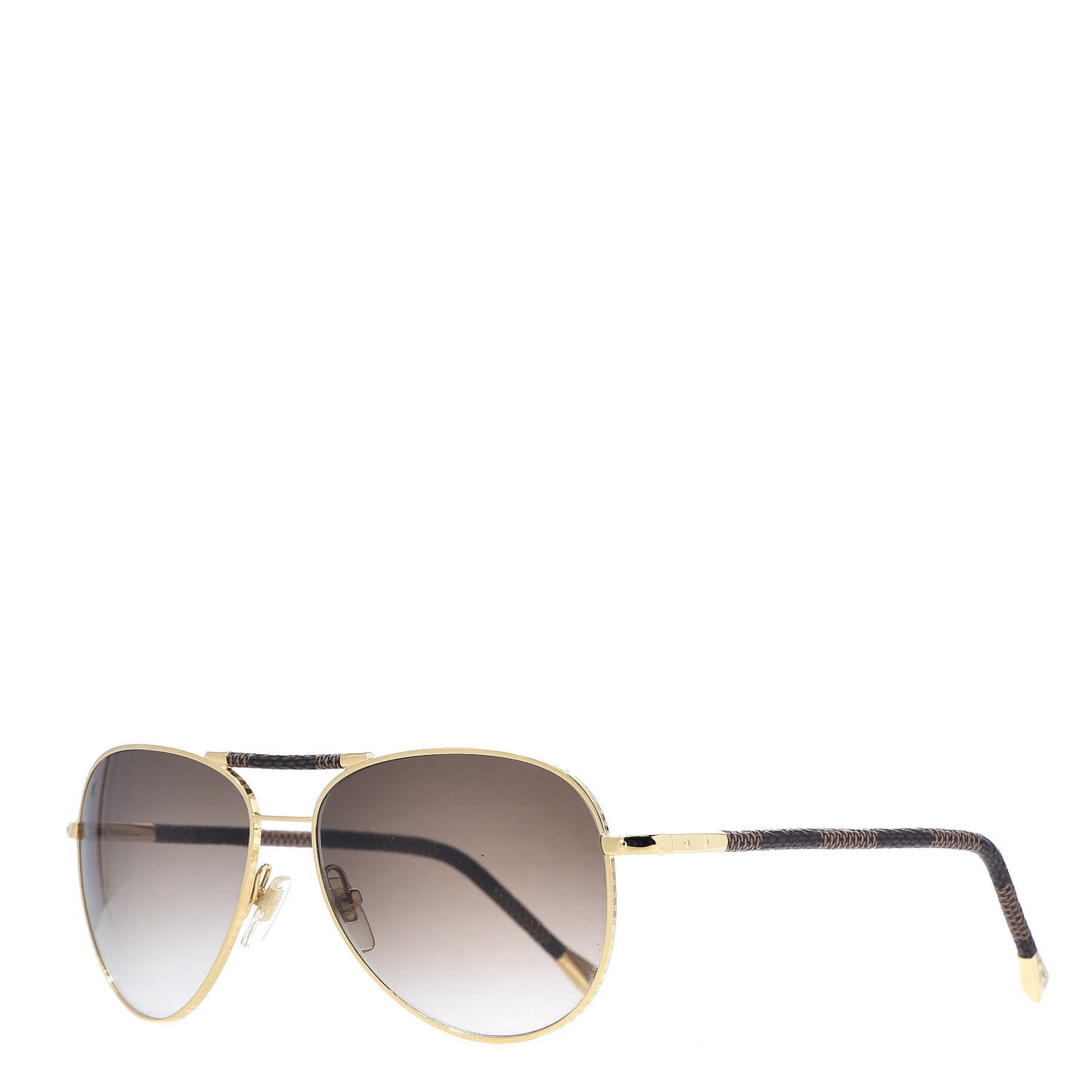 Damier Ebene Conspiration Pilote Aviator Sunglasses Z0202U Gold