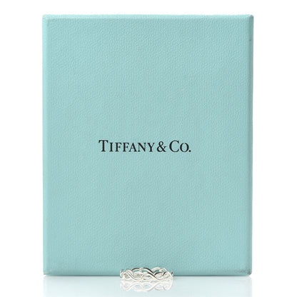Tiffany Sterling Silver Narrow Infinity Band Ring 50 5.25 5 of 5