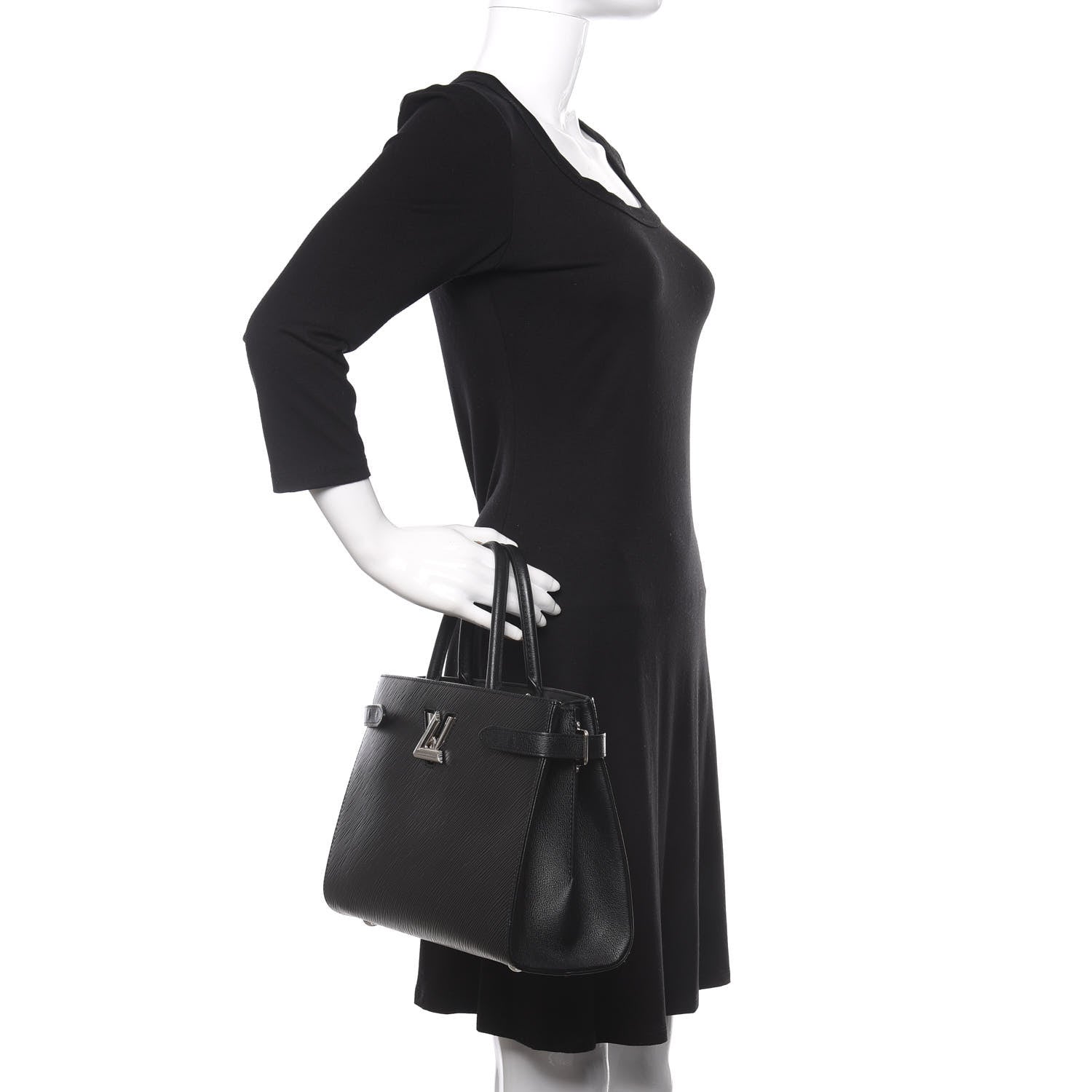 Louis Vuitton Epi Twist Tote Black 3 of 11