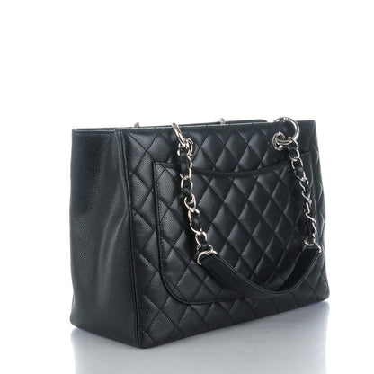 Chanel Caviar Quilted Grand Shopping Tote GST Black 3 of 7