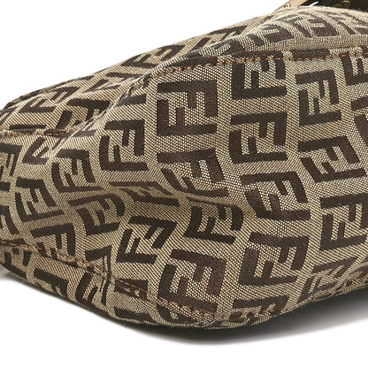 Fendi Zucchino Vitello Baguette Mogano Panna Bruciato 9 of 10