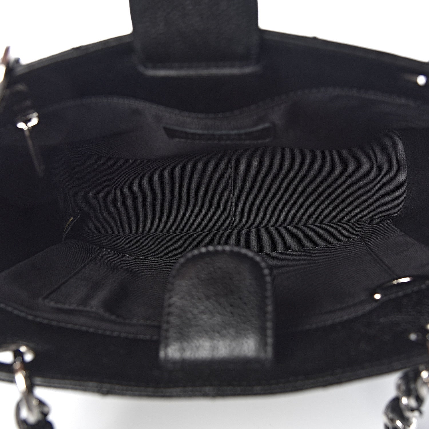 Chanel Caviar Quilted Petit Shopping Tote PST Black 6 of 10