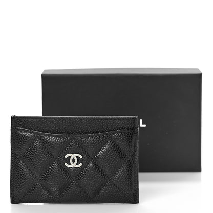 Chanel Caviar Quilted Card Holder Black 11 of 11