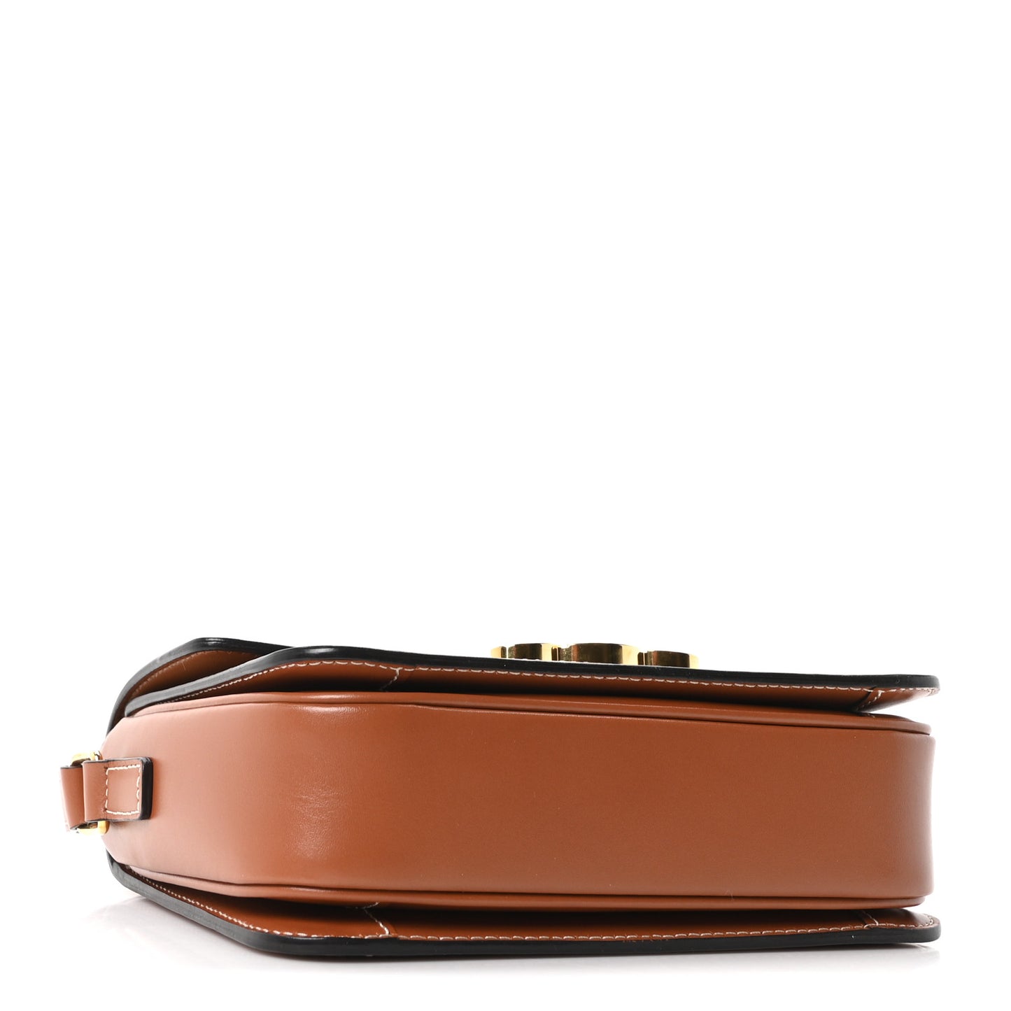 Calfskin Triomphe Canvas Teen Triomphe Bag Tan