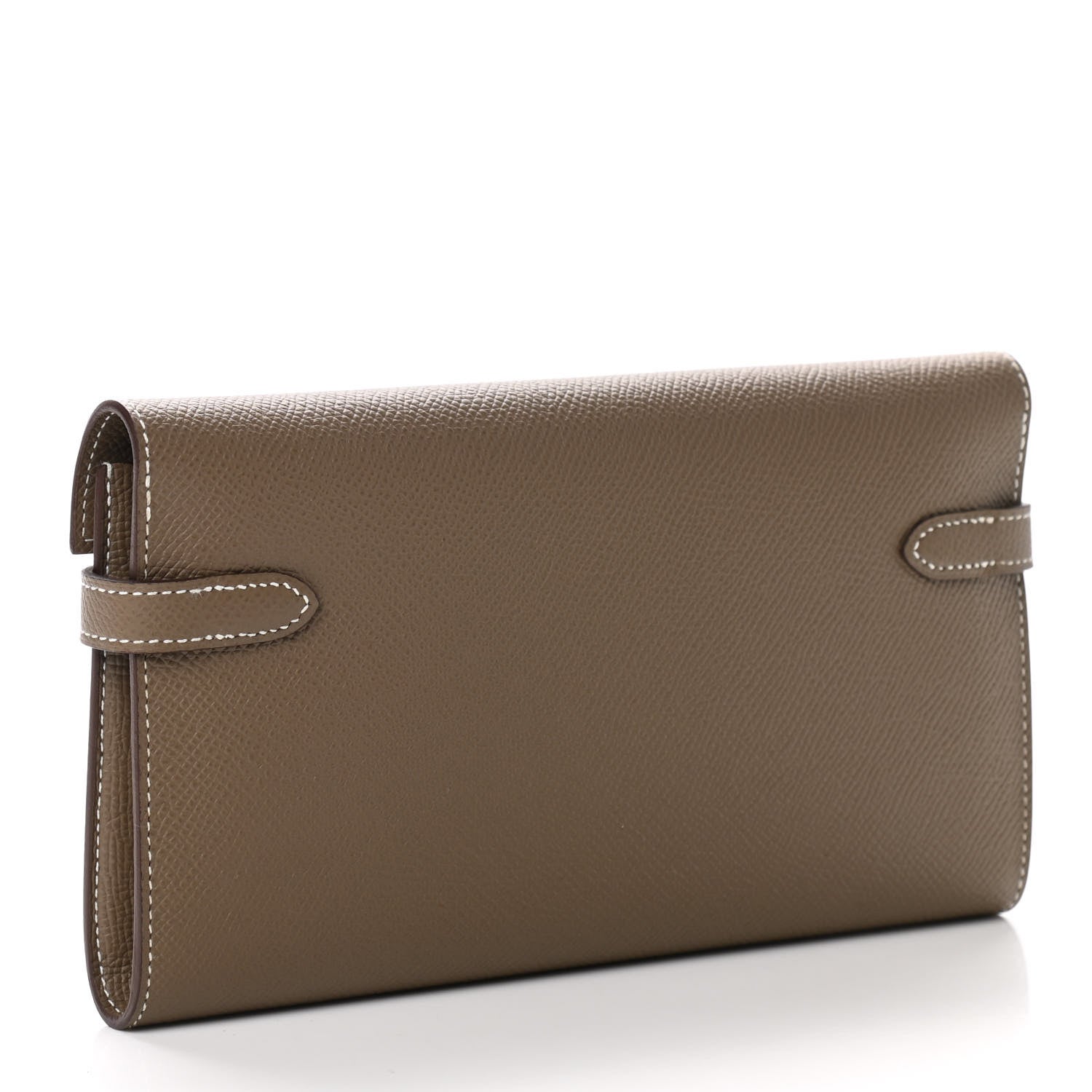 Hermes Epsom Kelly Longue Wallet Etoupe 3 of 8