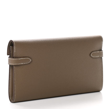Hermes Epsom Kelly Longue Wallet Etoupe 3 of 8
