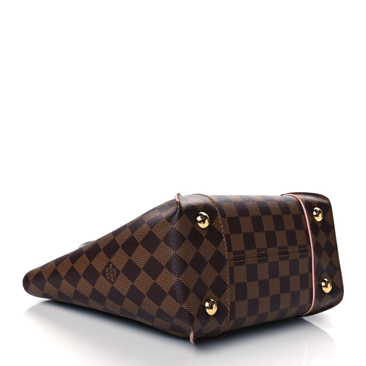 Damier Ebene Caissa Tote PM Rose Ballerine