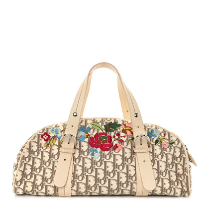 Christian Dior Monogram Vintage Flowers Bowler Beige 1 of 13