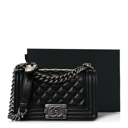 Chanel Caviar Quilted Small Boy Flap Black 13 of 13