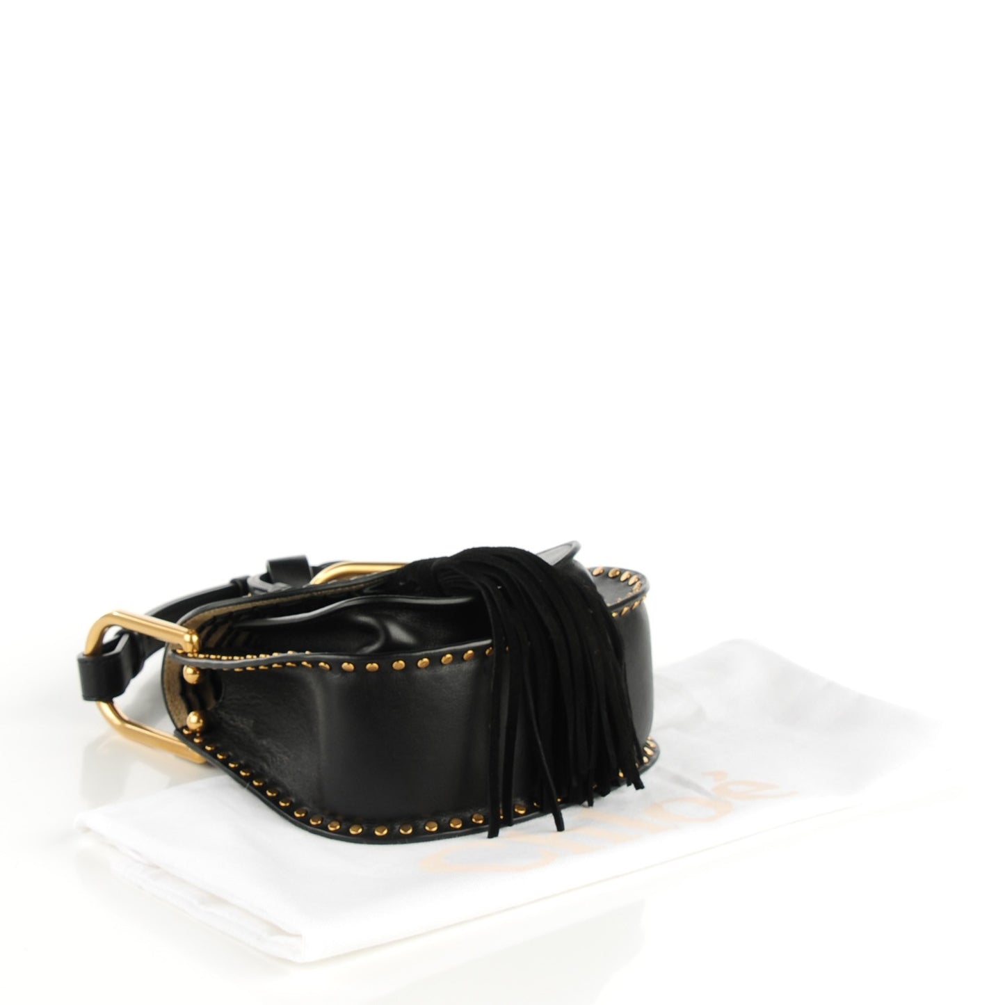 Calfskin Braided Mini Hudson Shoulder Bag Black