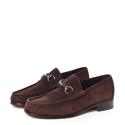 Gucci Suede Mens 1953 Horsebit Loafers 7.5 Brown 3 of 10
