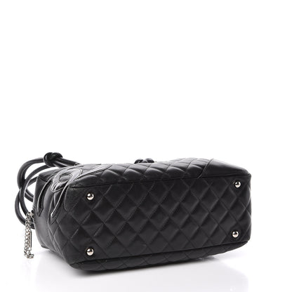 Chanel Calfskin Quilted Large Cambon Bowler Black 4 of 13