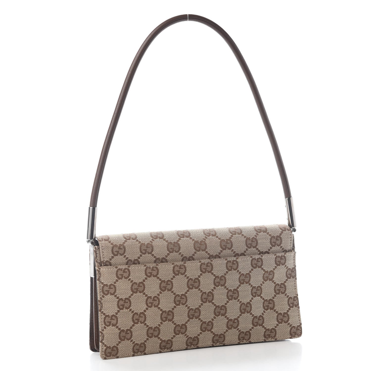 Gucci Monogram Pochette Flap Brown 2 of 8