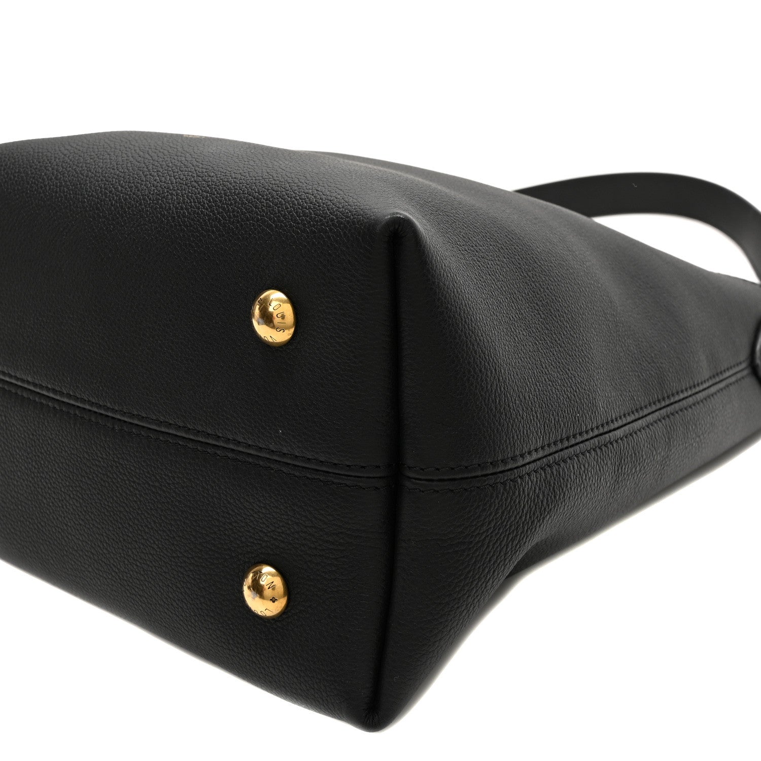 Louis Vuitton Grained Calfskin Low Key Hobo PM Black 9 of 9