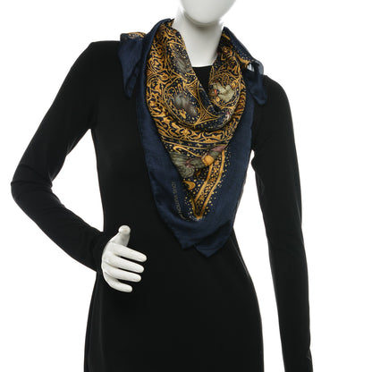 Louis Vuitton Silk Monogram Zodiac Square Scarf 2 of 4