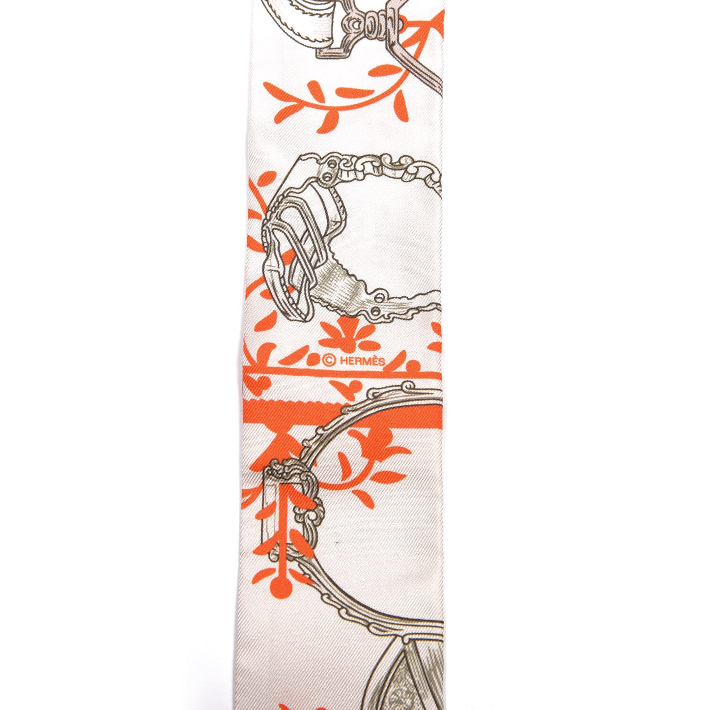 Silk Etriers Remix Twilly Verveine Orange Kaki