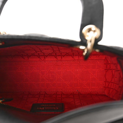 Christian Dior Lambskin Cannage Small My ABCDior Lady Dior Black 5 of 8