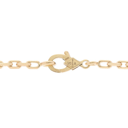 Van Cleef & Arpels 18K Yellow Gold Blue Agate 20 Motifs Vintage Alhambra Necklace 6 of 7