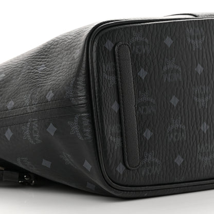 MCM Grained Calfskin Visetos Medium Liz Reversible Shopper Tote Black 11 of 15