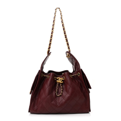 Chanel Caviar Quilted Small Chanel 25 Handbag Burgundy 1 of 11