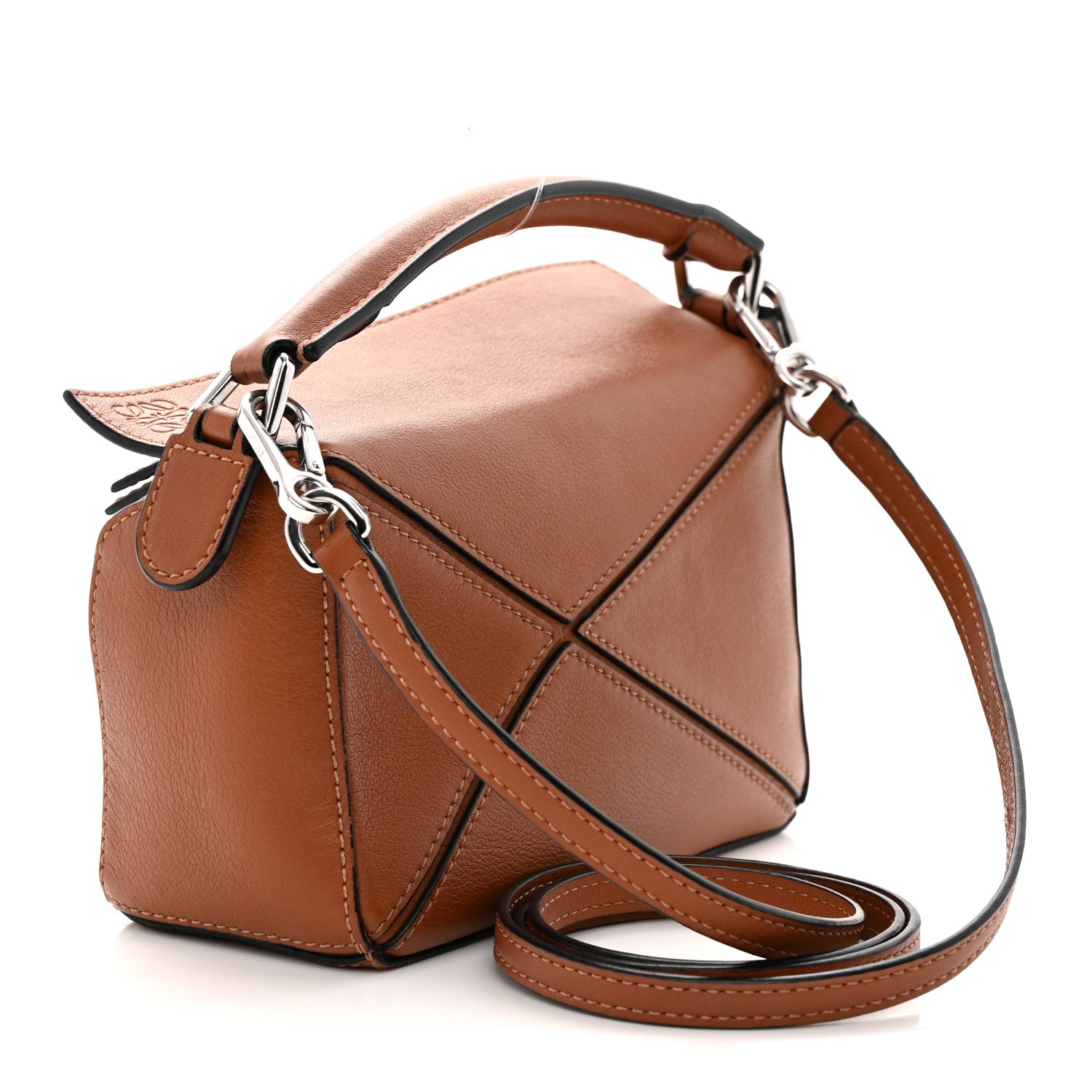 Loewe Calfskin Mini Puzzle Bag Tan 3 of 11