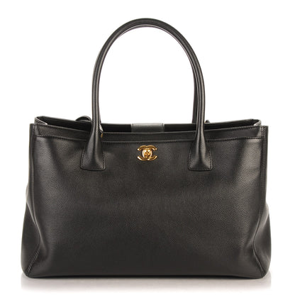 Chanel Calfskin Cerf Executive Shopper Tote Black 1 of 7