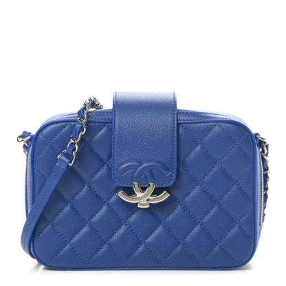 Chanel Caviar Quilted CC Box Camera Case Blue 1 of 9