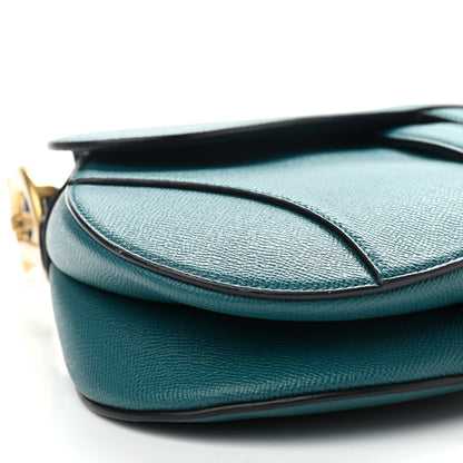 Christian Dior Grained Calfskin Saddle Bag Green 8 of 9