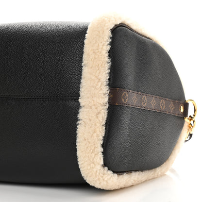 Louis Vuitton Calfskin Monogram Teddy Speedy Bandouliere 30 Black 9 of 9