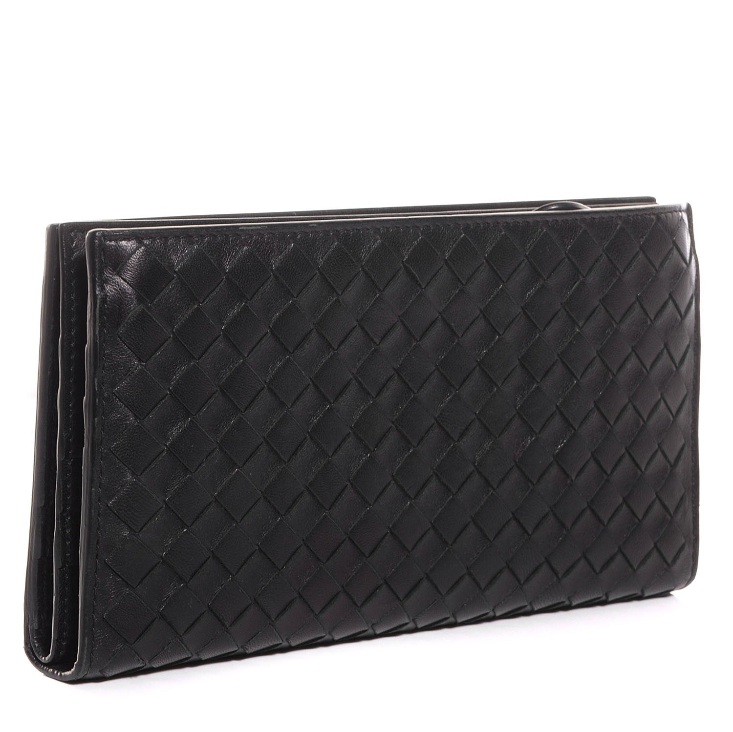 Bottega Veneta Nappa Intrecciato Continental Wallet Black 3 of 9